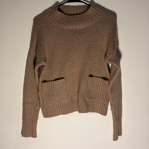 Cropped Sweater with Pockets size M